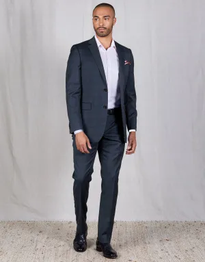 Lotus Blue Check Suit Trouser Urban Fit