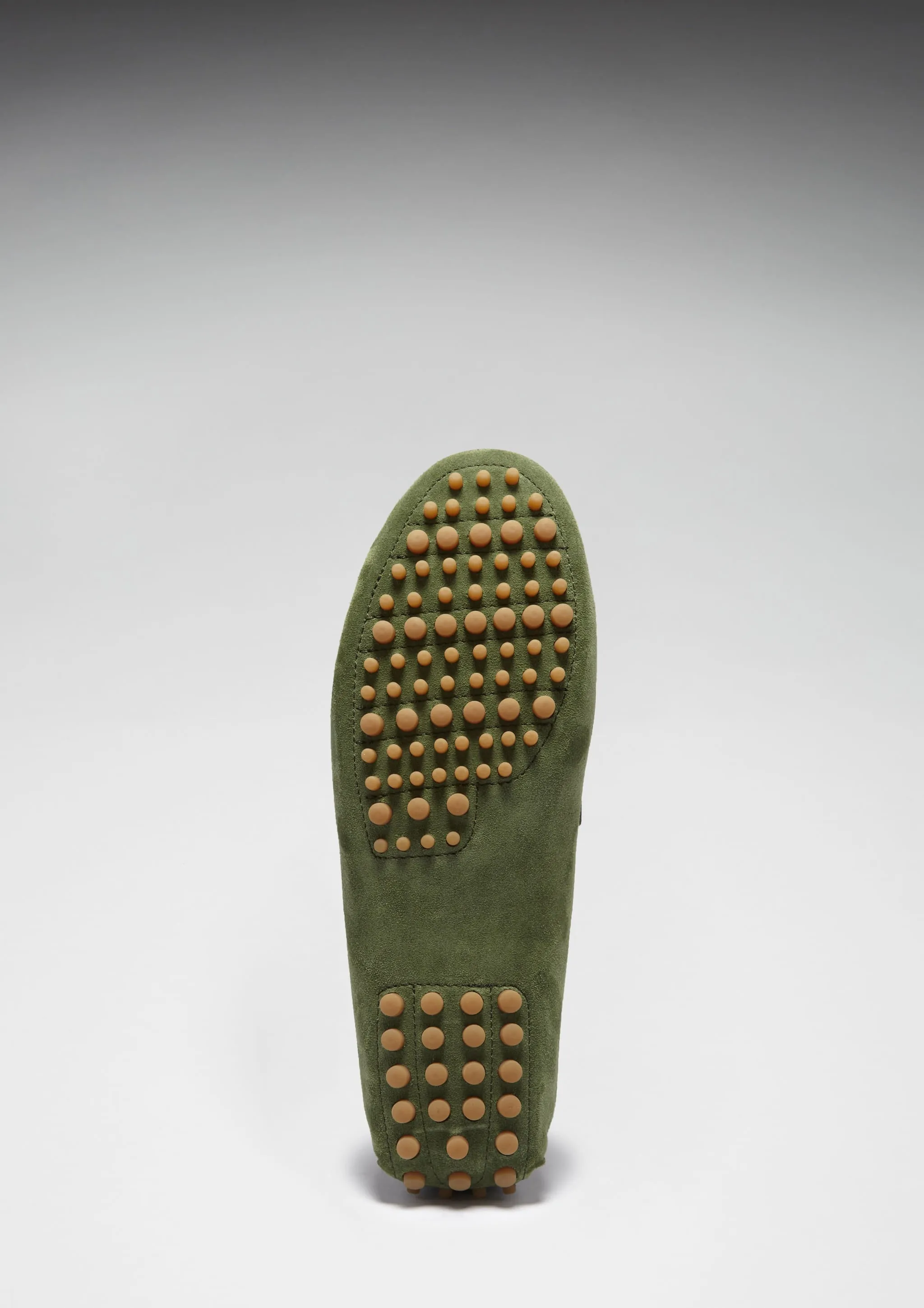 Beach Path Shop Day Tasselled Driving Loafers, safari green suede