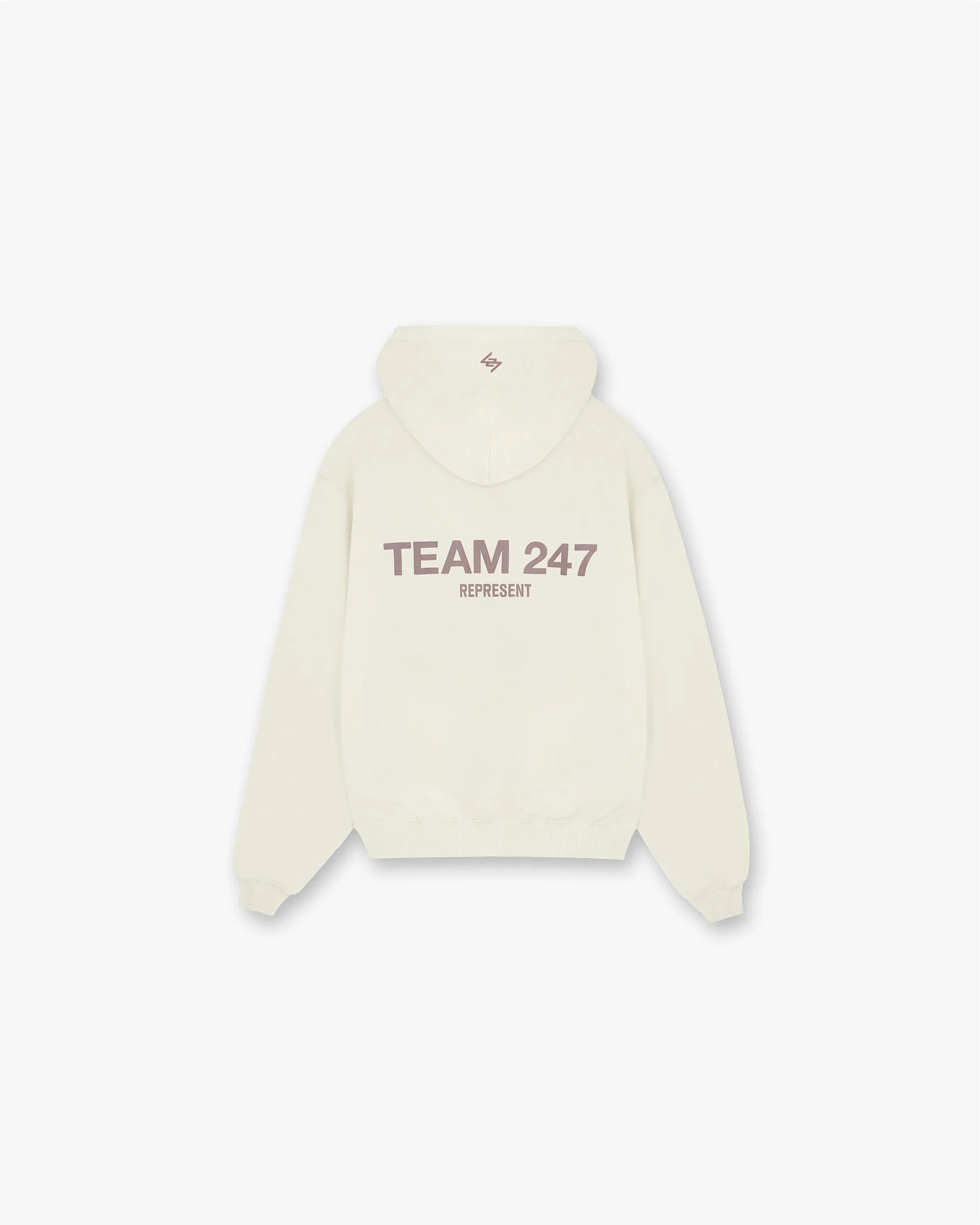 Team 247 Oversized Hoodie - Cream Trendy Top Neutral palette