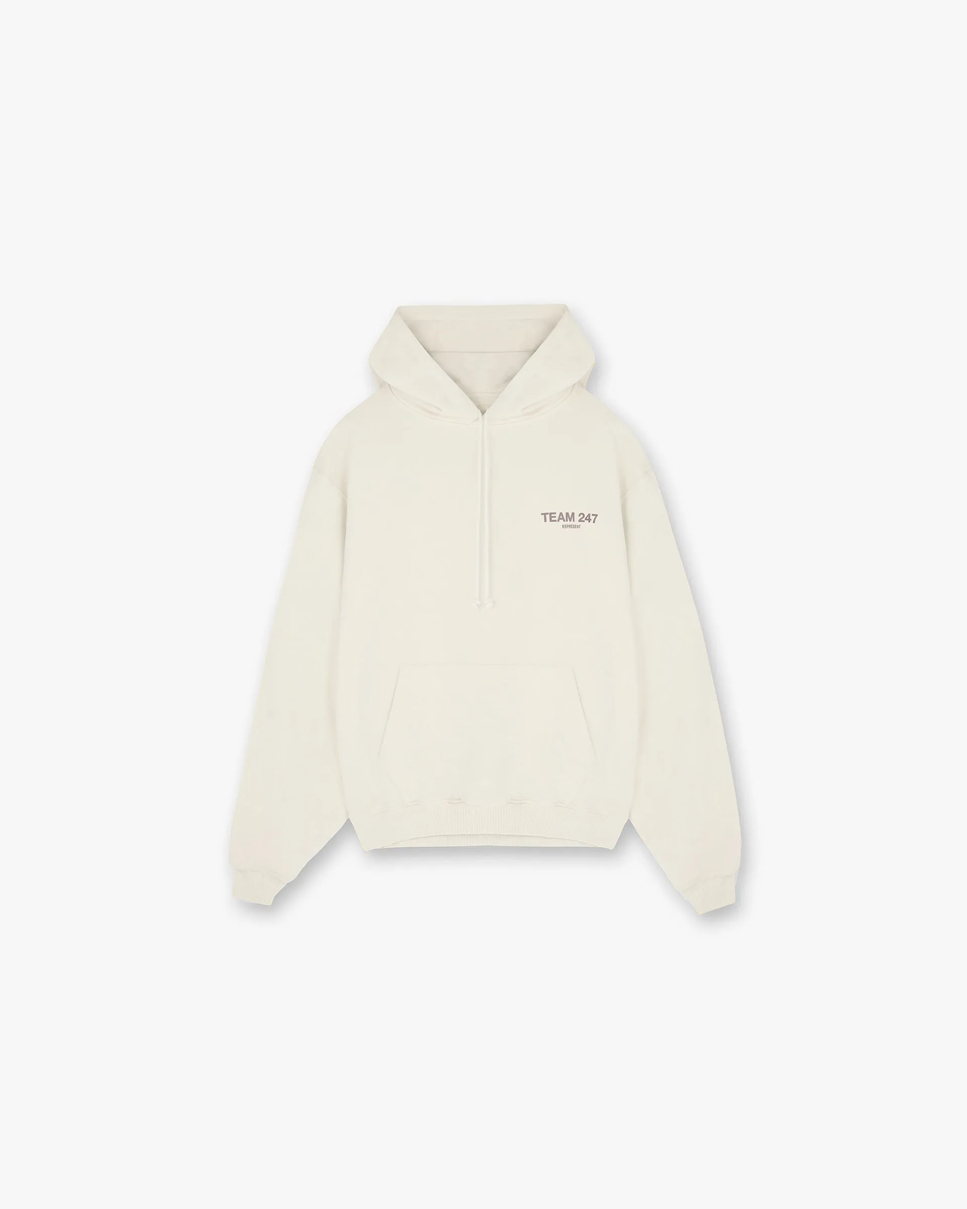 Team 247 Oversized Hoodie - Cream Weekend Casual