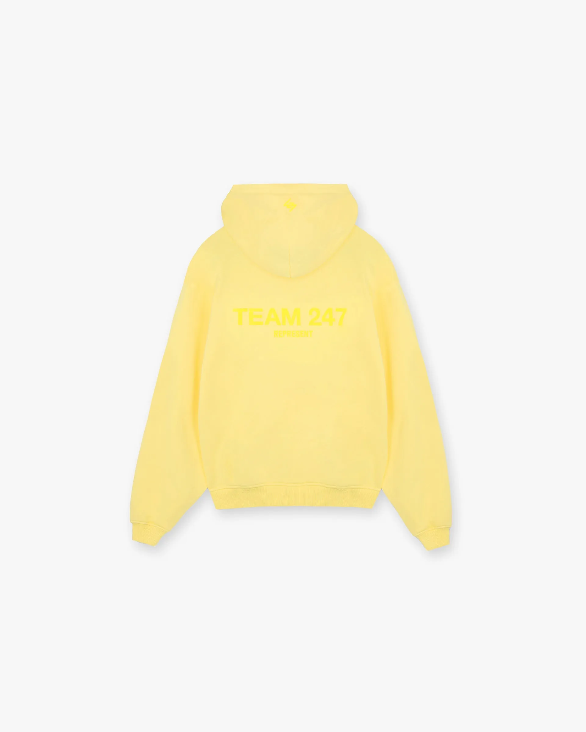 anti pill coating Team 247 Oversized Hoodie - Lemon