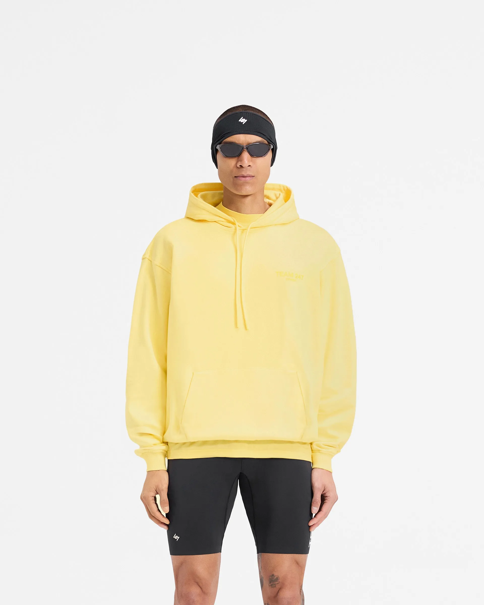 Team 247 Oversized Hoodie - Lemon Suede Timeless Relaxed