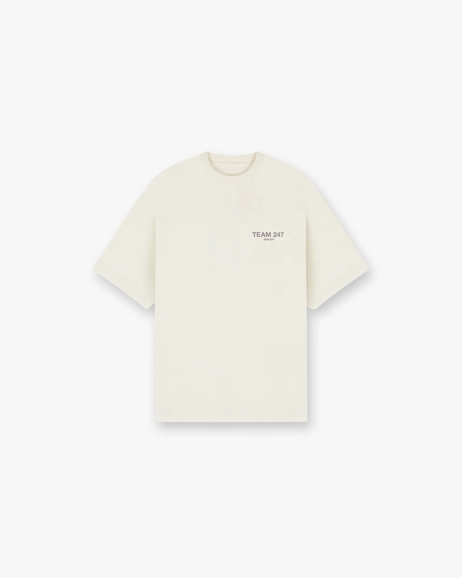 Team 247 Oversized T-Shirt - Cream Light and Soft