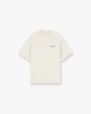 Team 247 Oversized T-Shirt - Cream Light and Soft