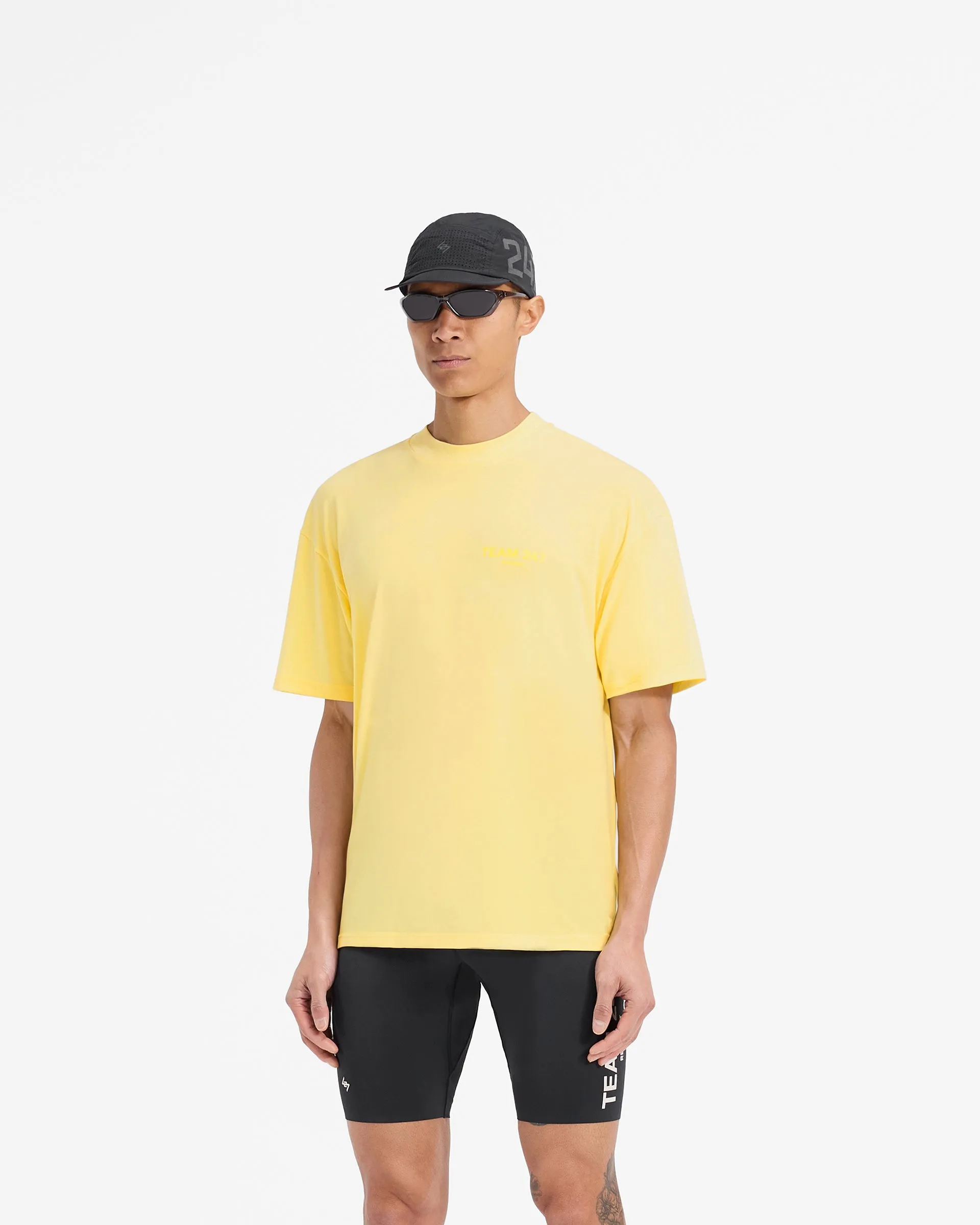 Team 247 Oversized T-Shirt - Lemon Sleek Design Active Outfit
