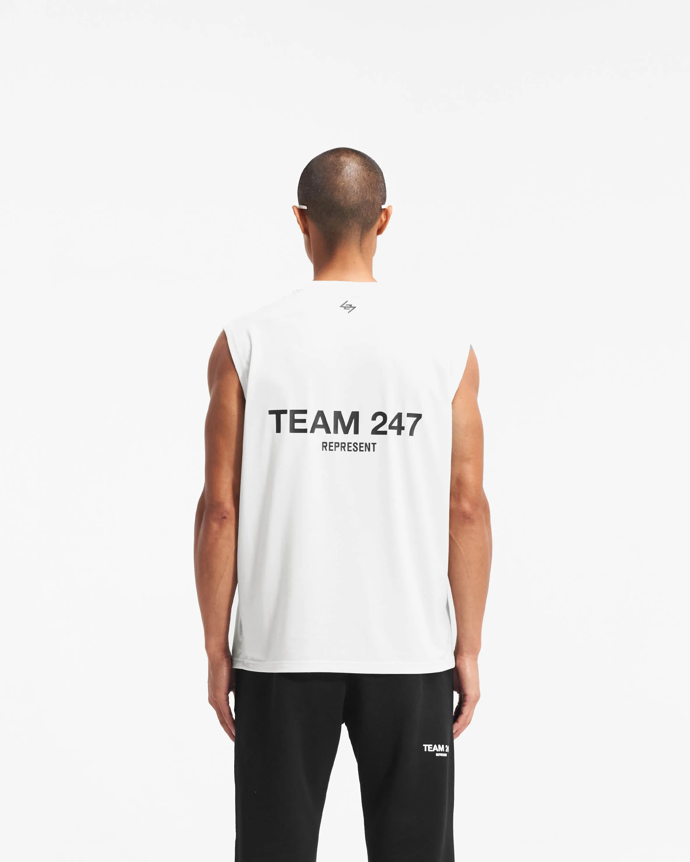 Team 247 Oversized Tank - Flat White Fun and Relaxed Prom