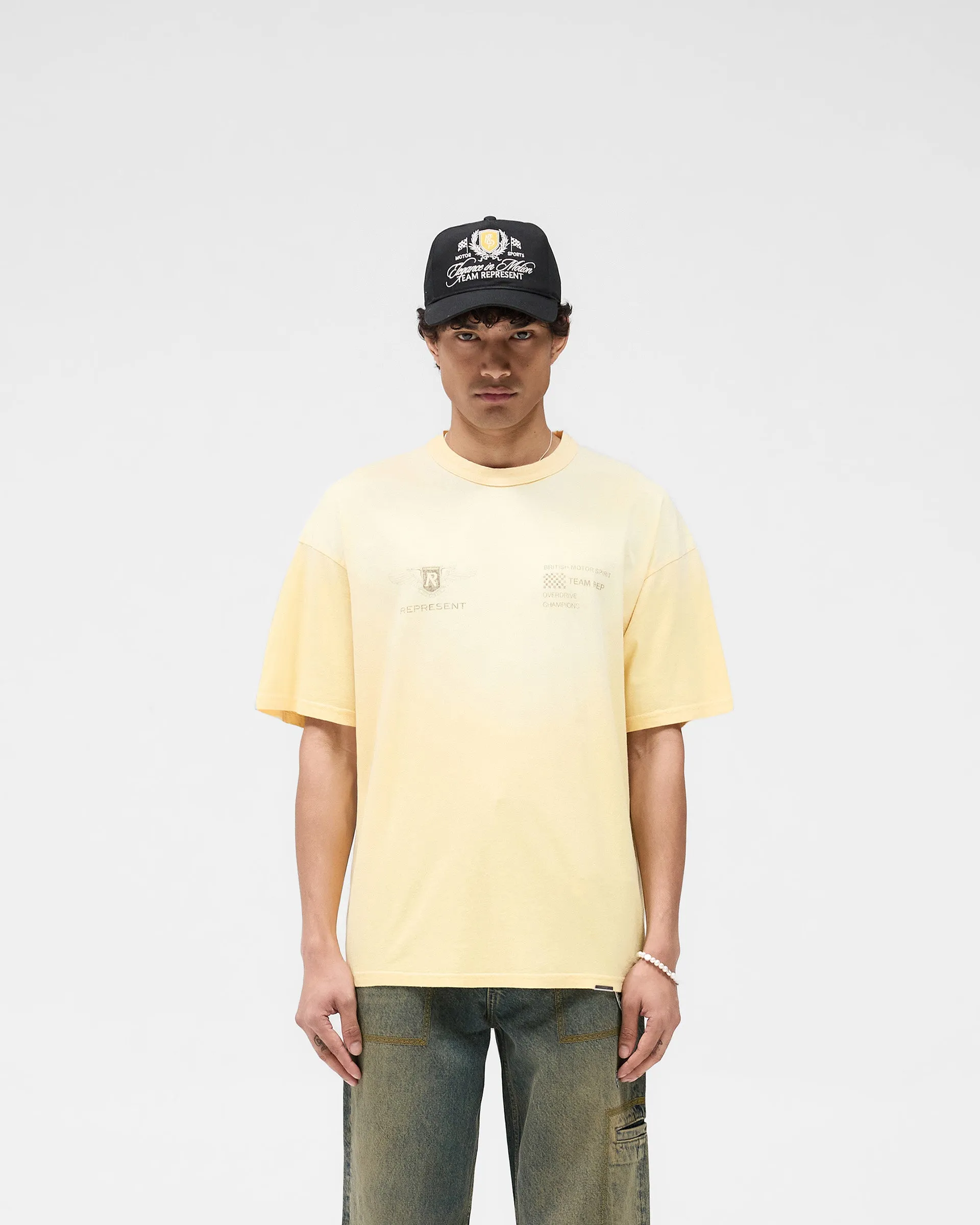 Team Rep T-Shirt - Light Yellow Hydrophobic coating