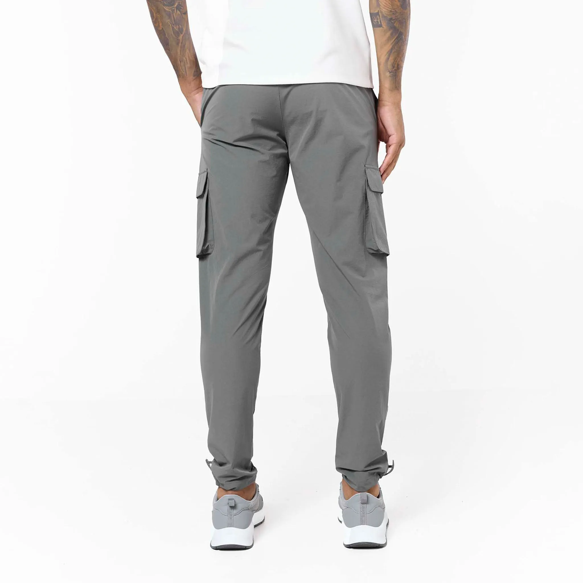 Stretch Tech Cargo Pant | Khaki Essential Waist Form Fitting
