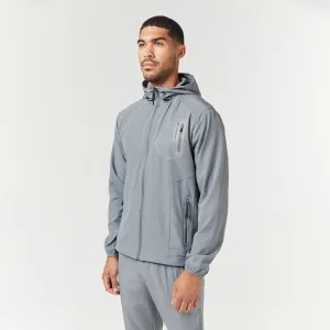 Tech Pocket Windbreaker | Mid Grey Moisture Managing Liner Weekend Ready