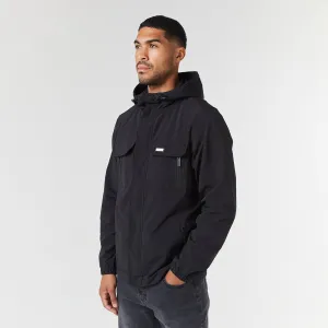 Tech Utility Jacket | Black HoodedStyle