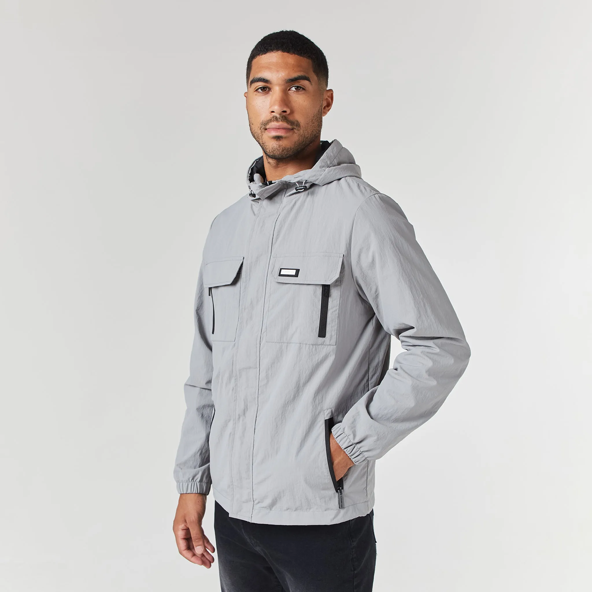 Tech Utility Jacket | Ice Grey Fashion Trend Timeless Fit Style