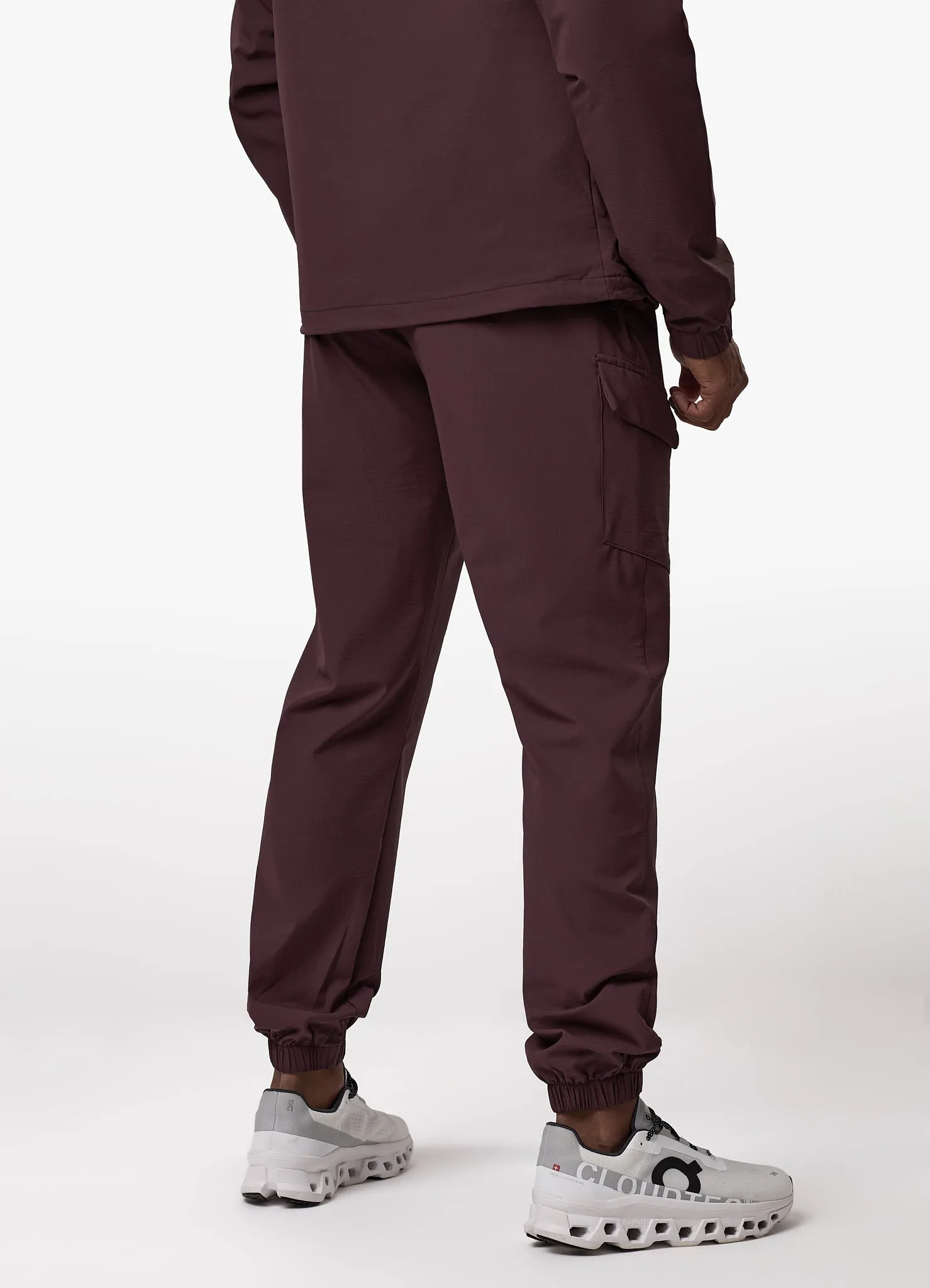 Comfort Fit Wear Gym King Elite Ripstop Tracksuit Bottom - Deep Plum