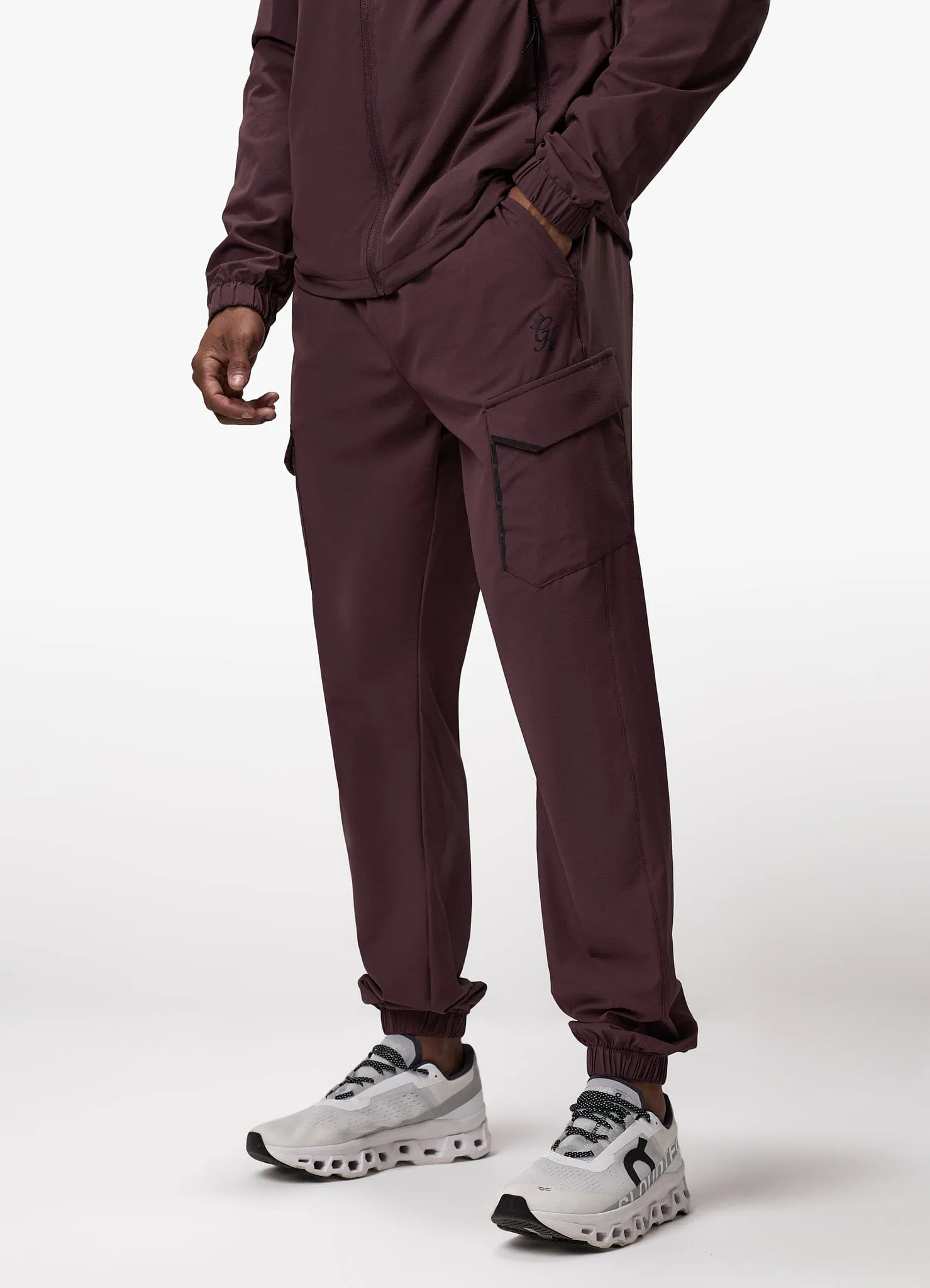 Gym King Elite Ripstop Tracksuit Bottom - Deep Plum Work Friendly Perfect Comfort
