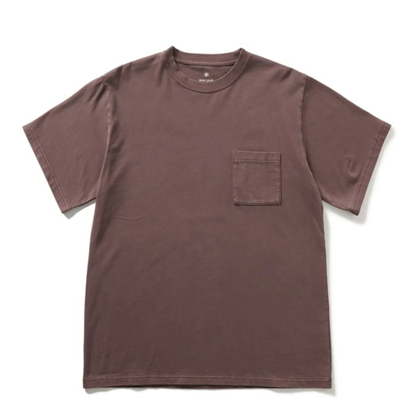 Anti Bacterial Treatment Snow Peak Garment Dyed T-Shirt Burgundy
