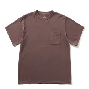 Anti Bacterial Treatment Snow Peak Garment Dyed T-Shirt Burgundy
