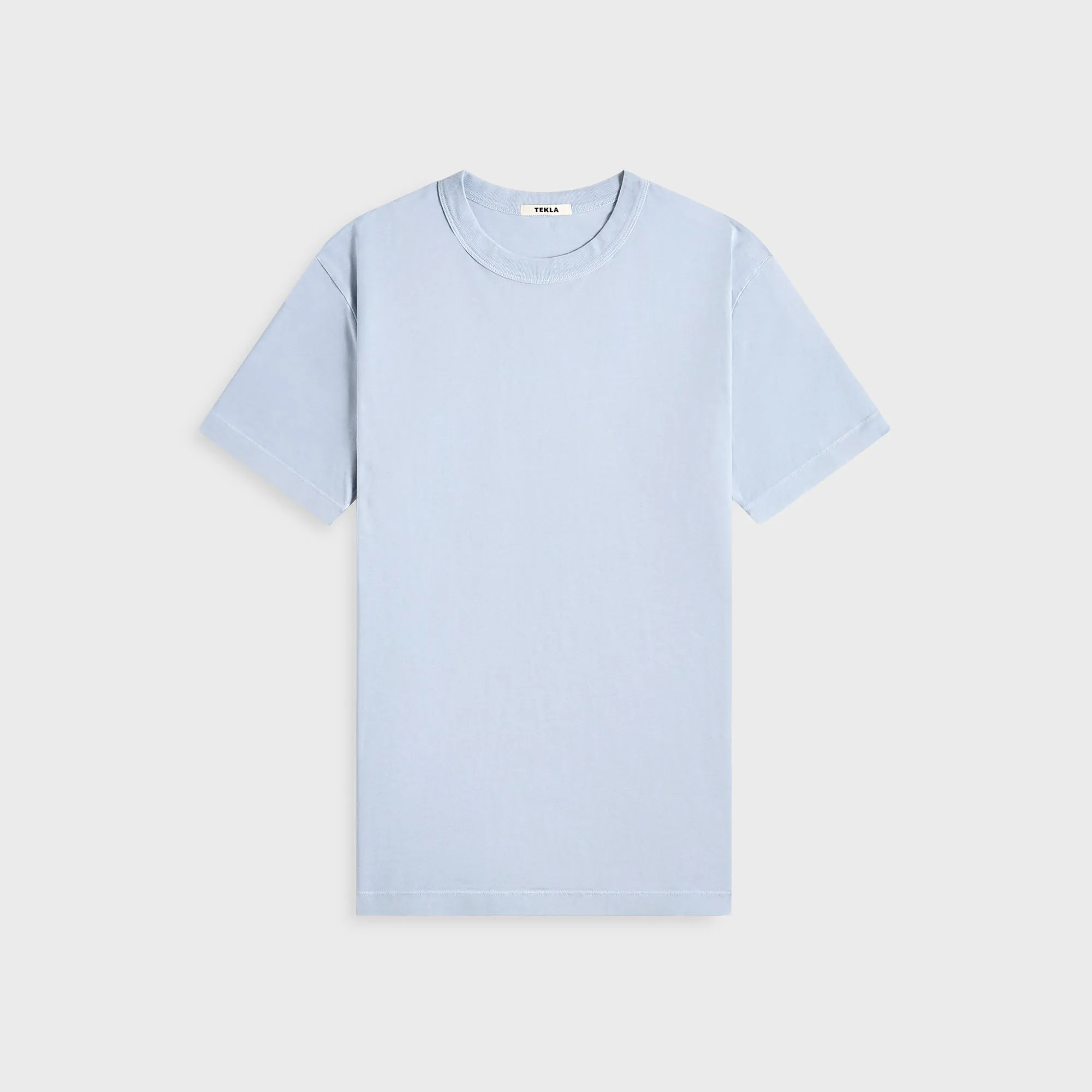 Tekla Sleeping Tee - Isle Blue Flexible Neckline Layering Options