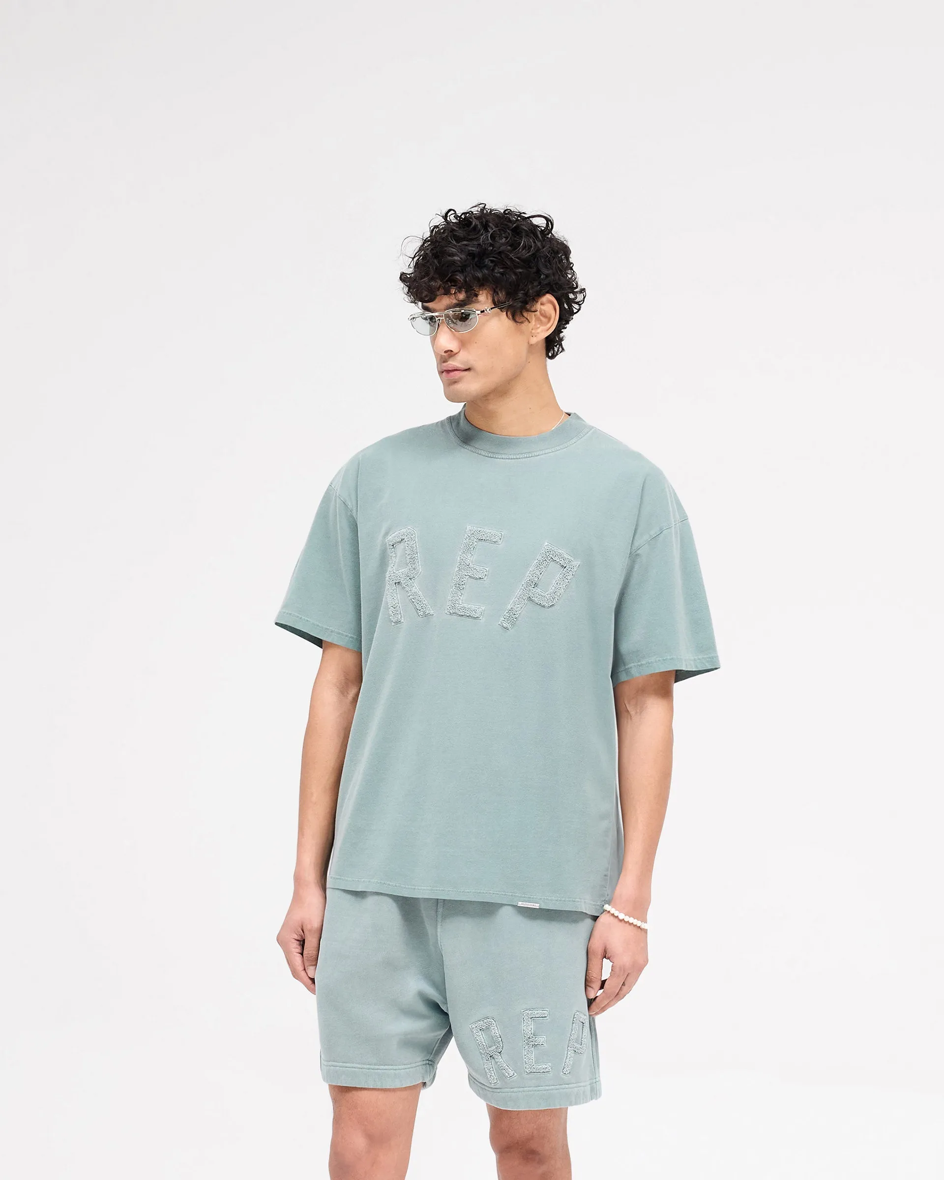 Rep Applique T-Shirt - Forest Green Sporty Appeal Effortless Daywear