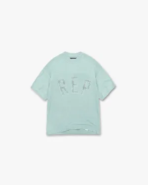 Rep Applique T-Shirt - Forest Green LayeredHemDetails School Uniform
