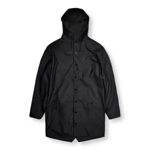 Snag Free Zipper Technology Statement Outerwear Rains Long Jacket W3 Black