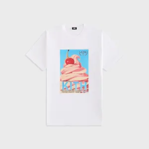 Kith Treats Blockbuster Vintage Tee - White Cozy And Warm Chilly Day Wear