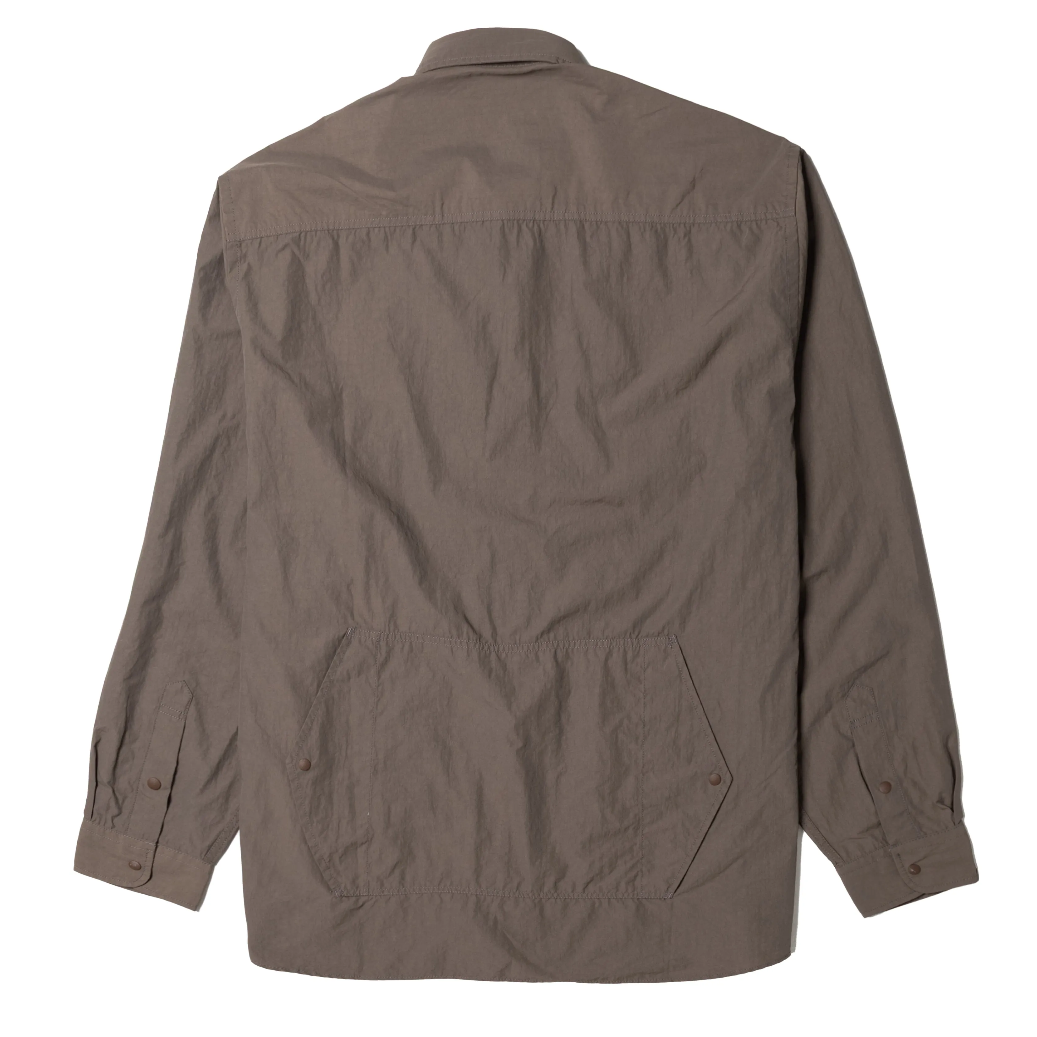 Frizmworks Nylon Utility Pocket Shirt Jacket Brown Breathable Material