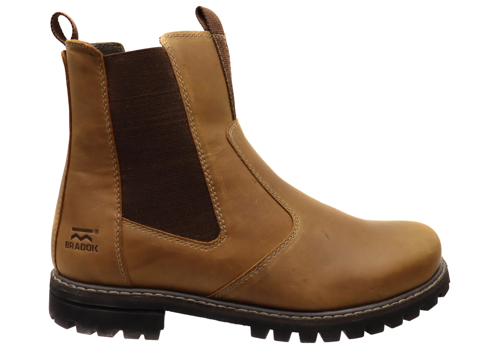 Bradok Butte Mens Comfortable Leather Chelsea Boots Made In Brazil Adventure Ready Active Use