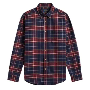 Portuguese Flannel Station Shirt Blue / Red Breathable Cotton