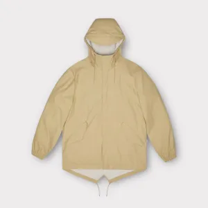 Outdoor Style Staple Stand Collar Rains Fishtail Jacket W3 Sand