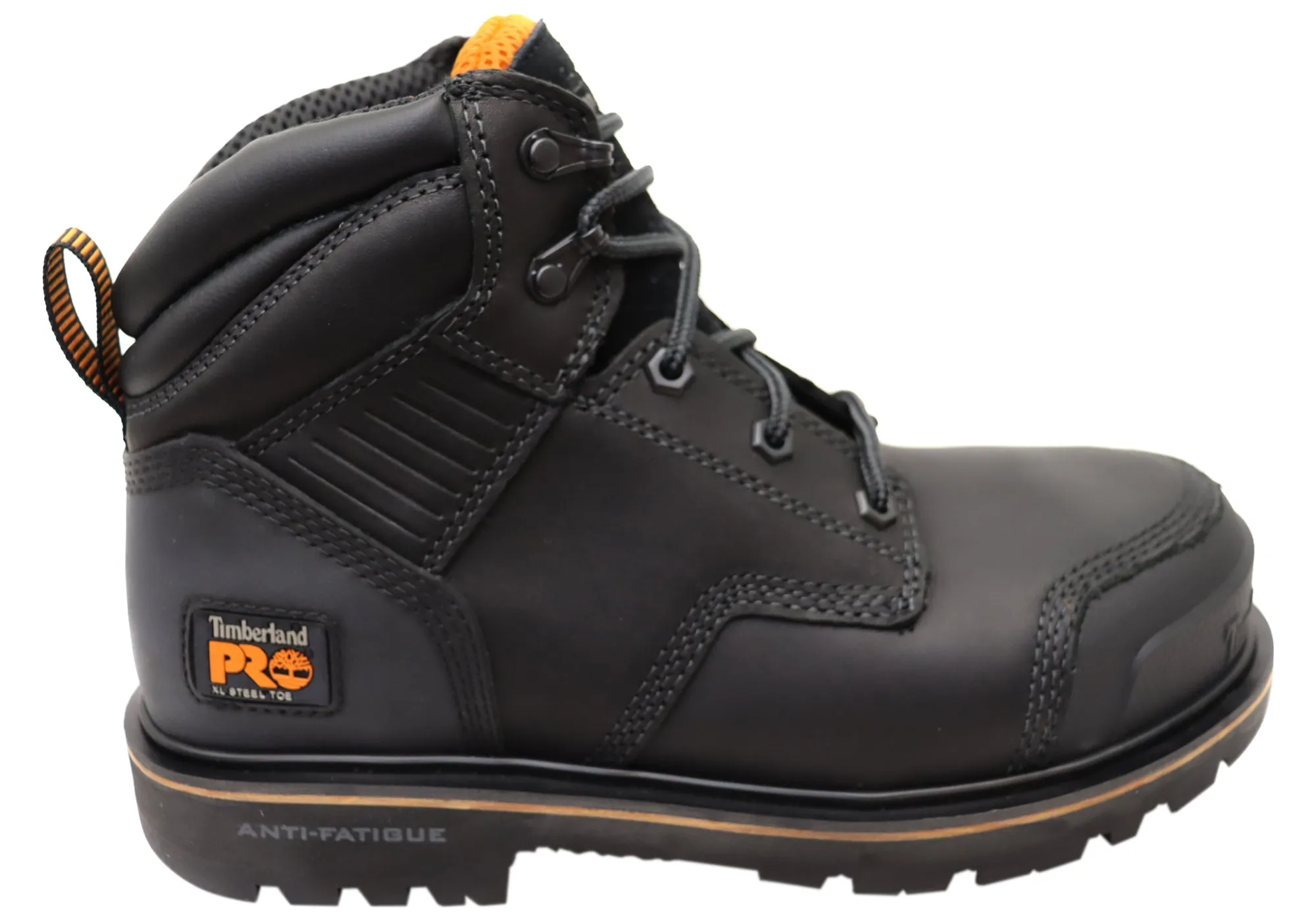 Timberland Mens Pro Ballast 6 Inch Steel Toe Leather Work Boots Anti   Slip Sole