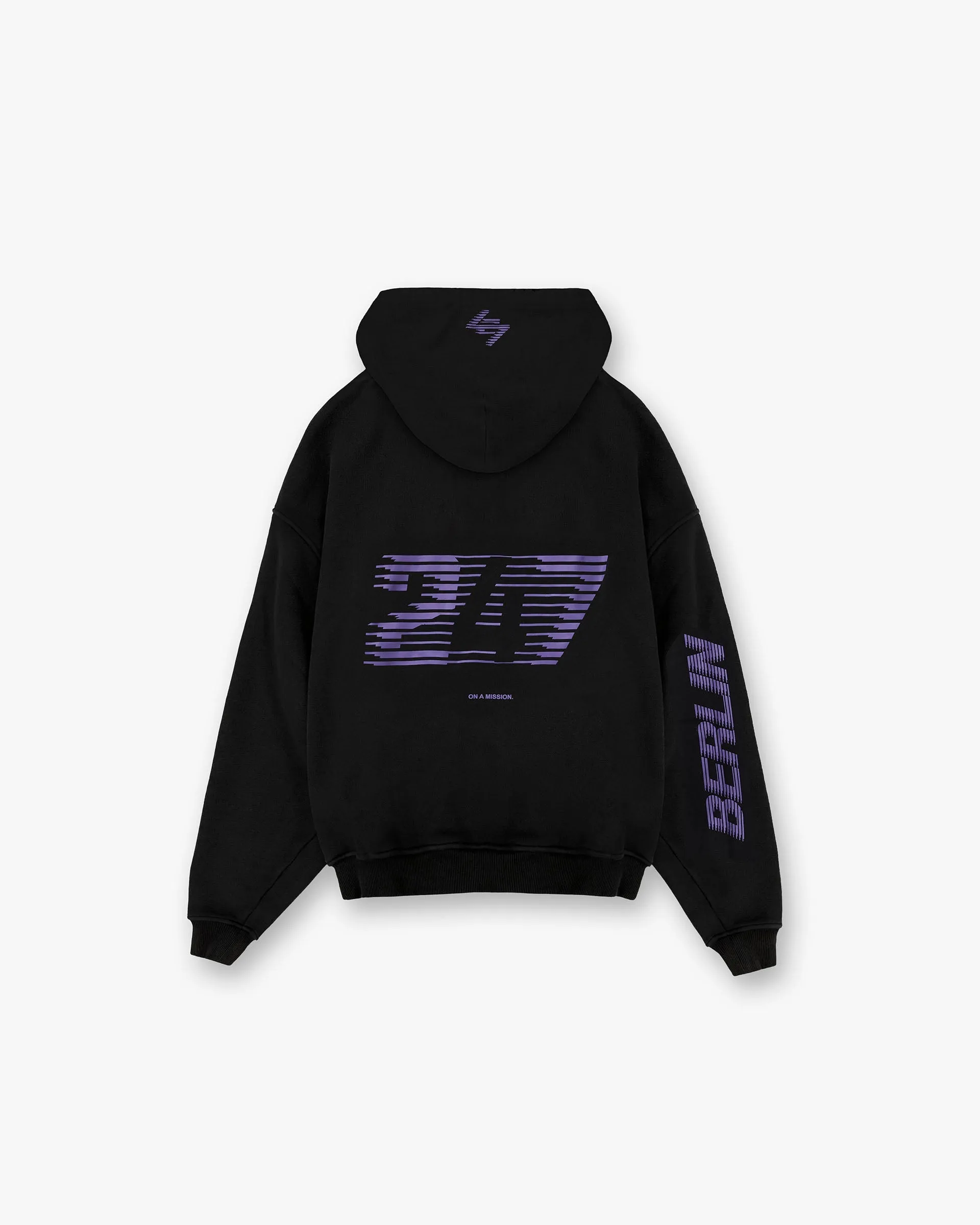 247 Berlin Hoodie - Black Purple earthy colors Summer