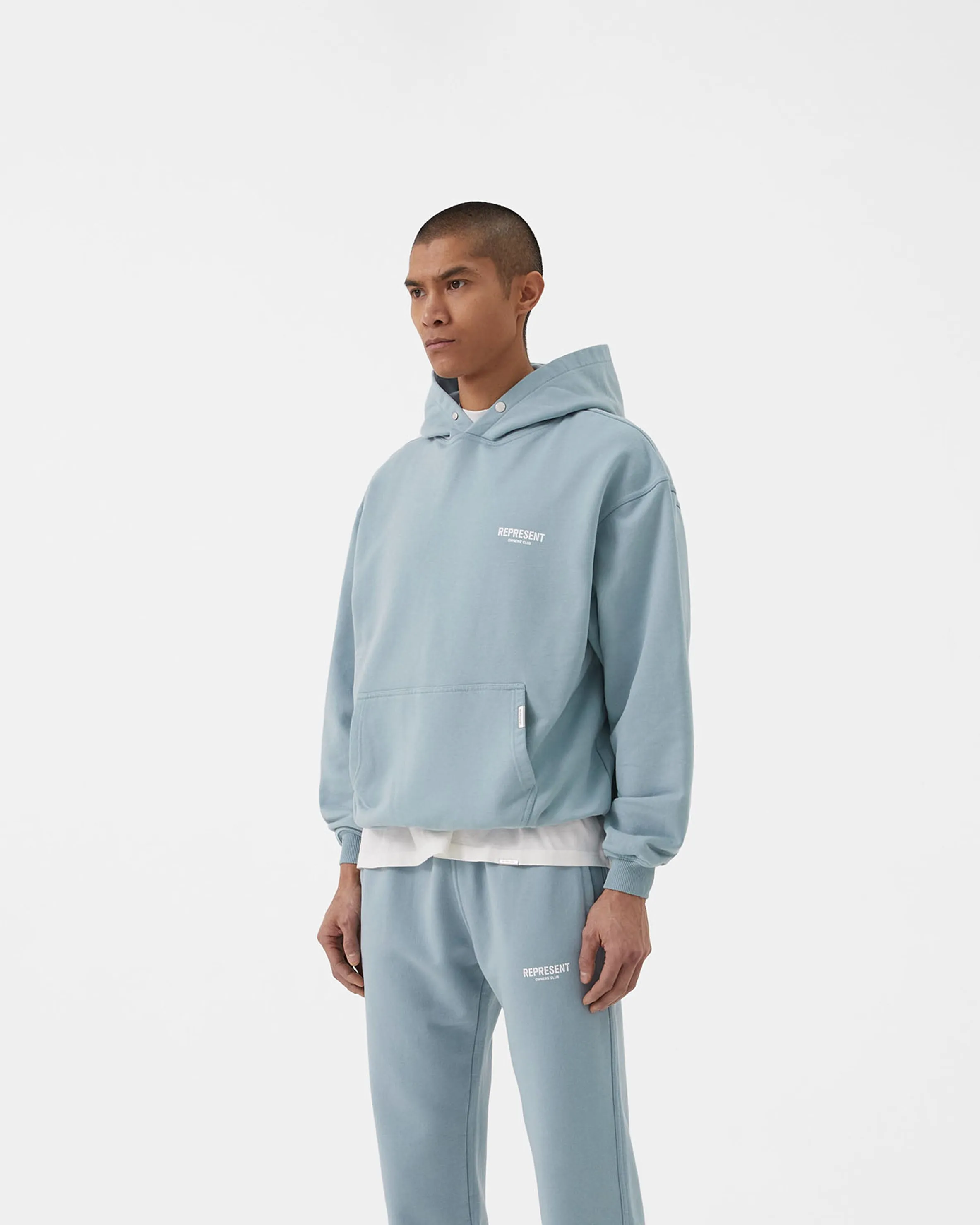 goes with jeans Party Ready Represent Owners Club Hoodie - Powder Blue
