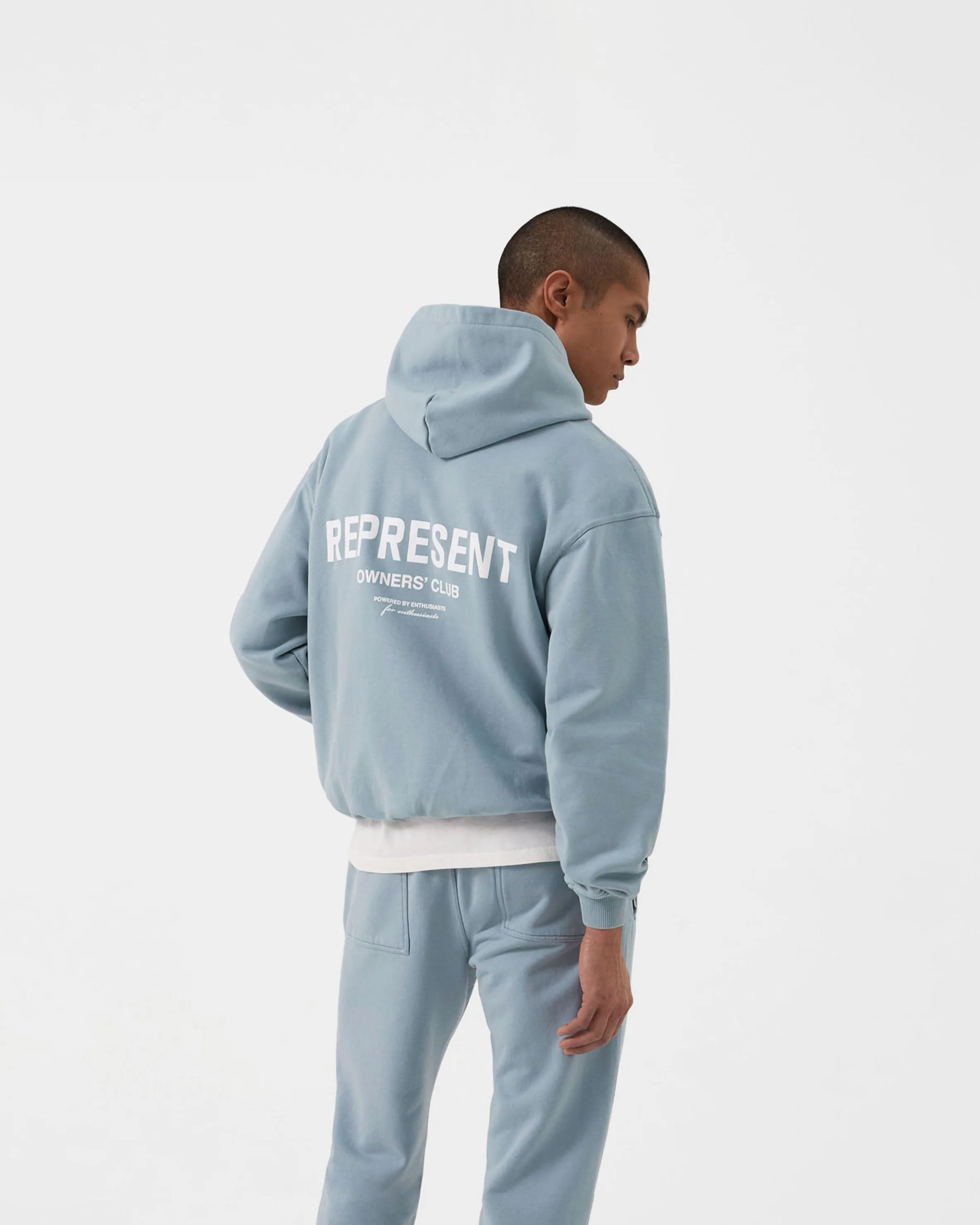 Fashion Statement Represent Owners Club Hoodie - Powder Blue
