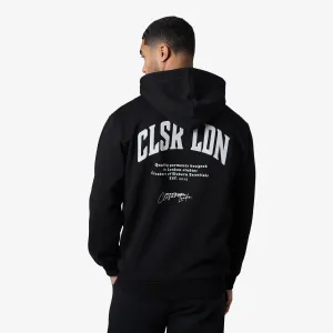 Comfortable Fashion style test Stacked Varsity Hoodie | Black