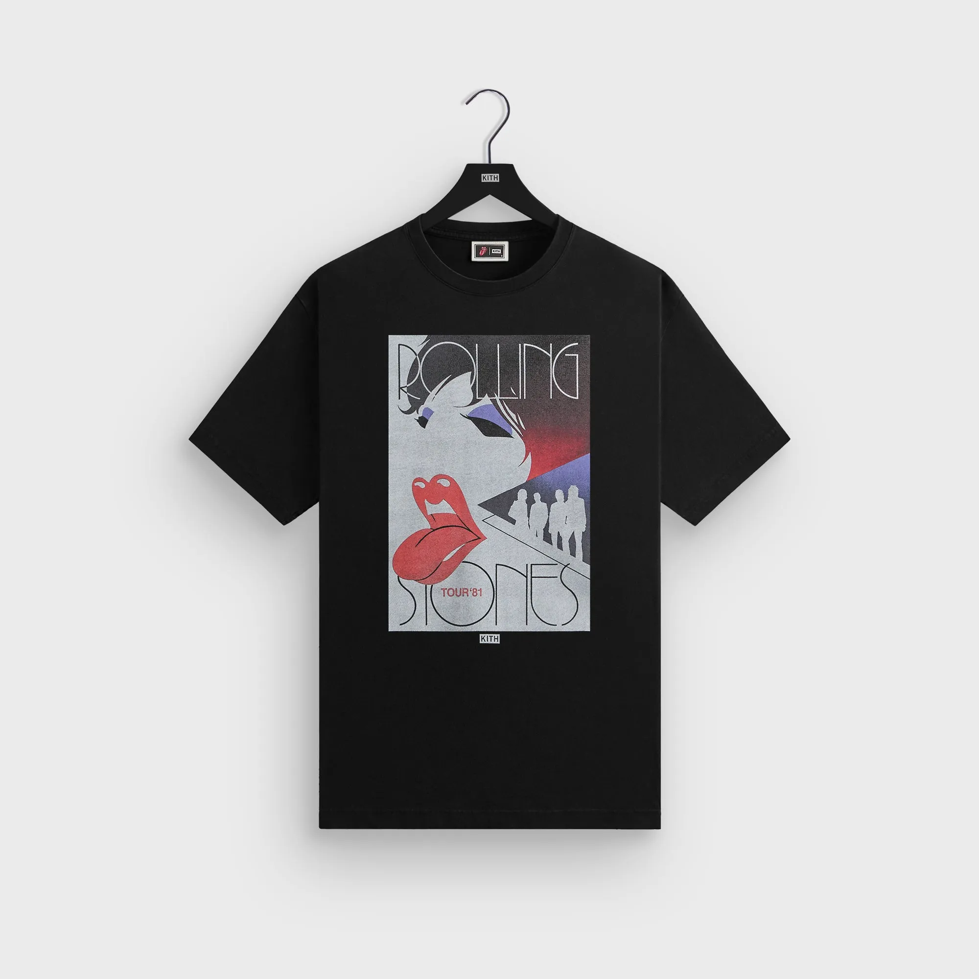 Kith for The Rolling Stones Tour 1981 Tee - Black Perfect for Outdoors