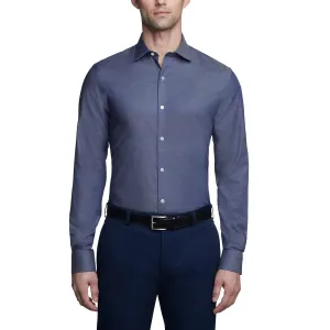 Unisex Design Tommy Hilfiger Dress Shirt Men's  Peacoat Slim Fit Long Sleeve FTS248