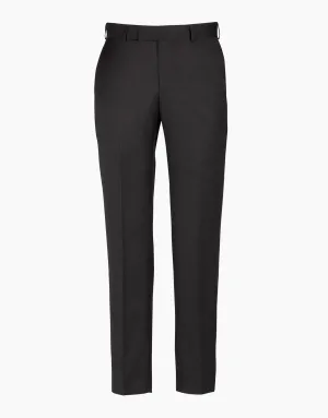 Hollywood Charcoal Microcheck Suit Trouser Sleek lines