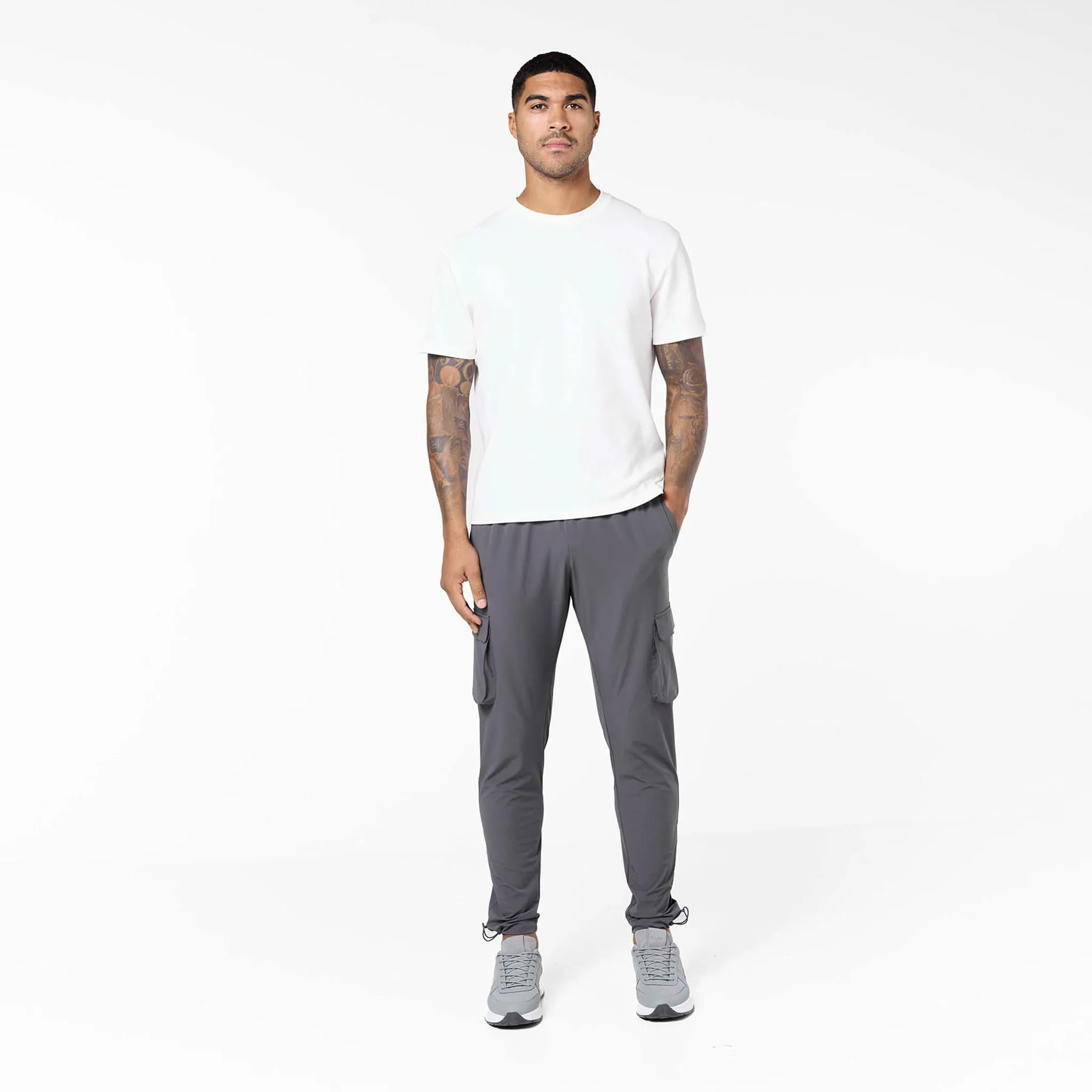 Stretch Tech Cargo Pant | Dark Grey Comfort Layer Wear BreathableFabric