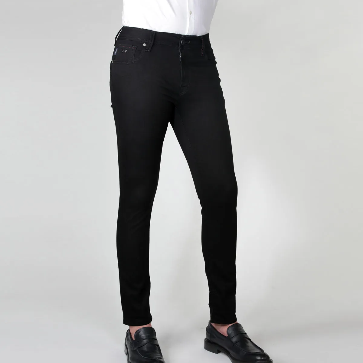 Essential Style Minimalist Night Out Smooth Tramarossa - Leonardo Slim 1 Moon Jeans in Black