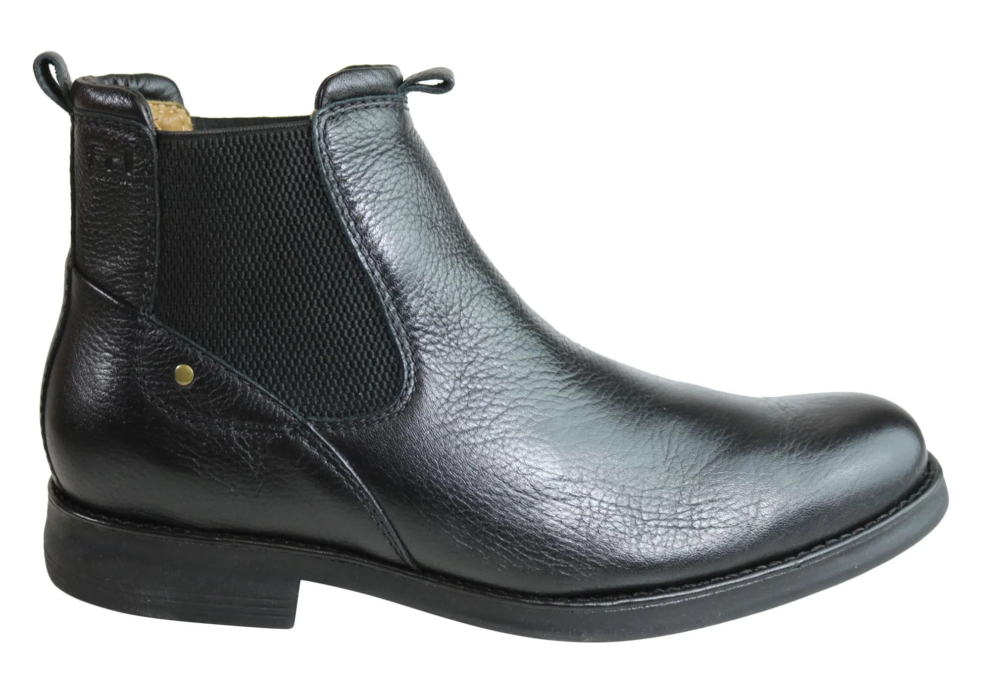 High Traction Stylish Explorer Ferricelli Roy Mens Comfortable Leather Chelsea Boots Made In Brazil