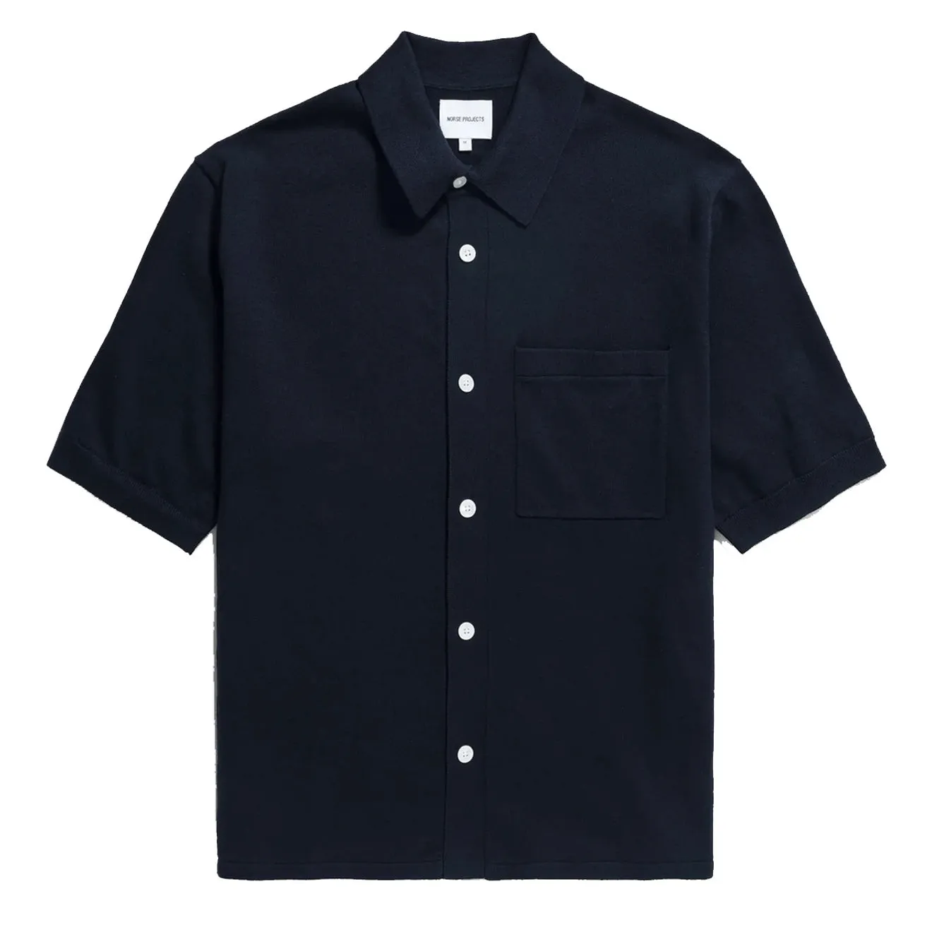 Norse Projects Rollo Cotton Linen SS Shirt Dark Navy family gathering Non Irritating Tags