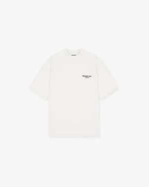 Team 247 Oversized T-Shirt - Flat White UltraSoftBrushedInterior