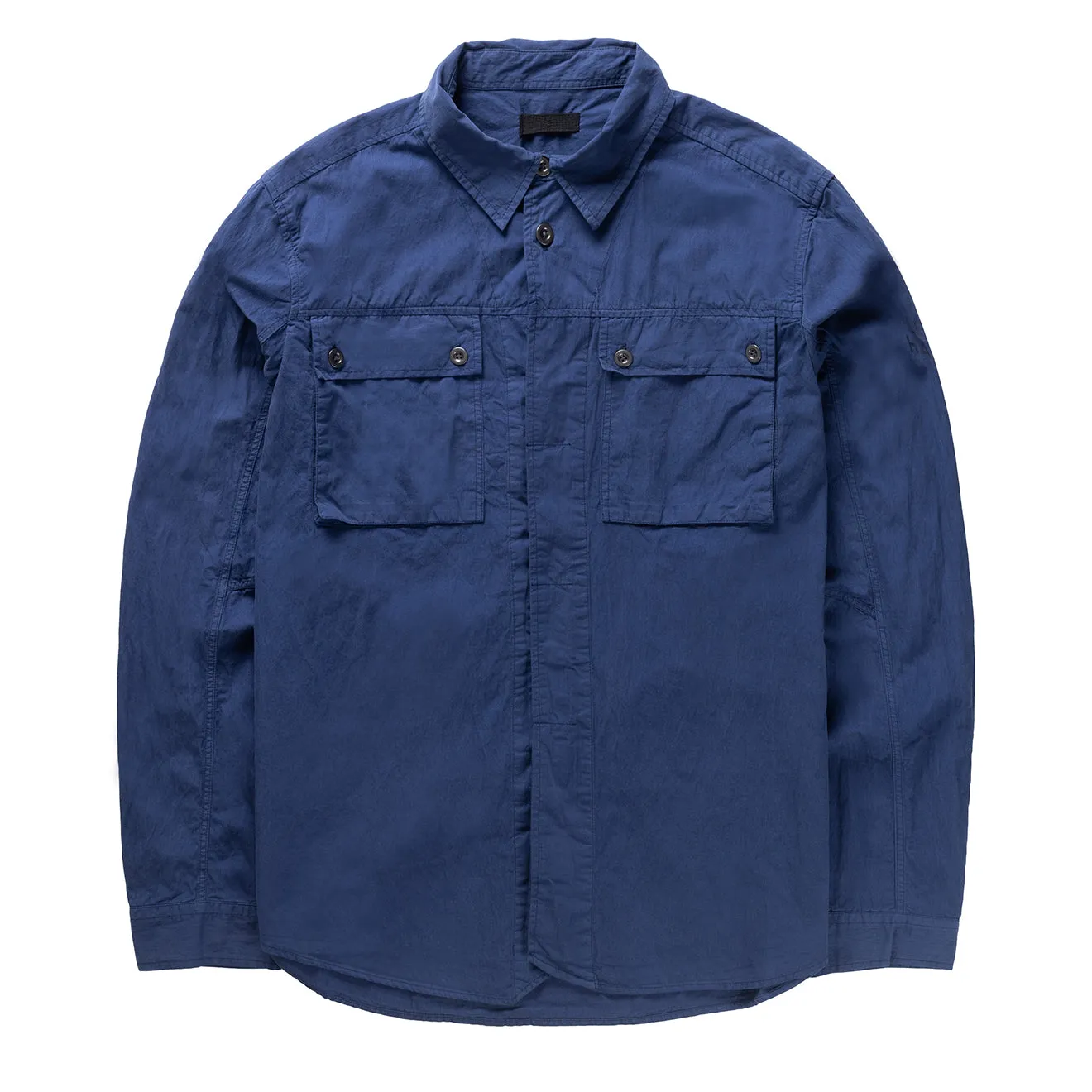 Left Hand Twin Pocket Shirt Navy Active Comfort gender-neutral