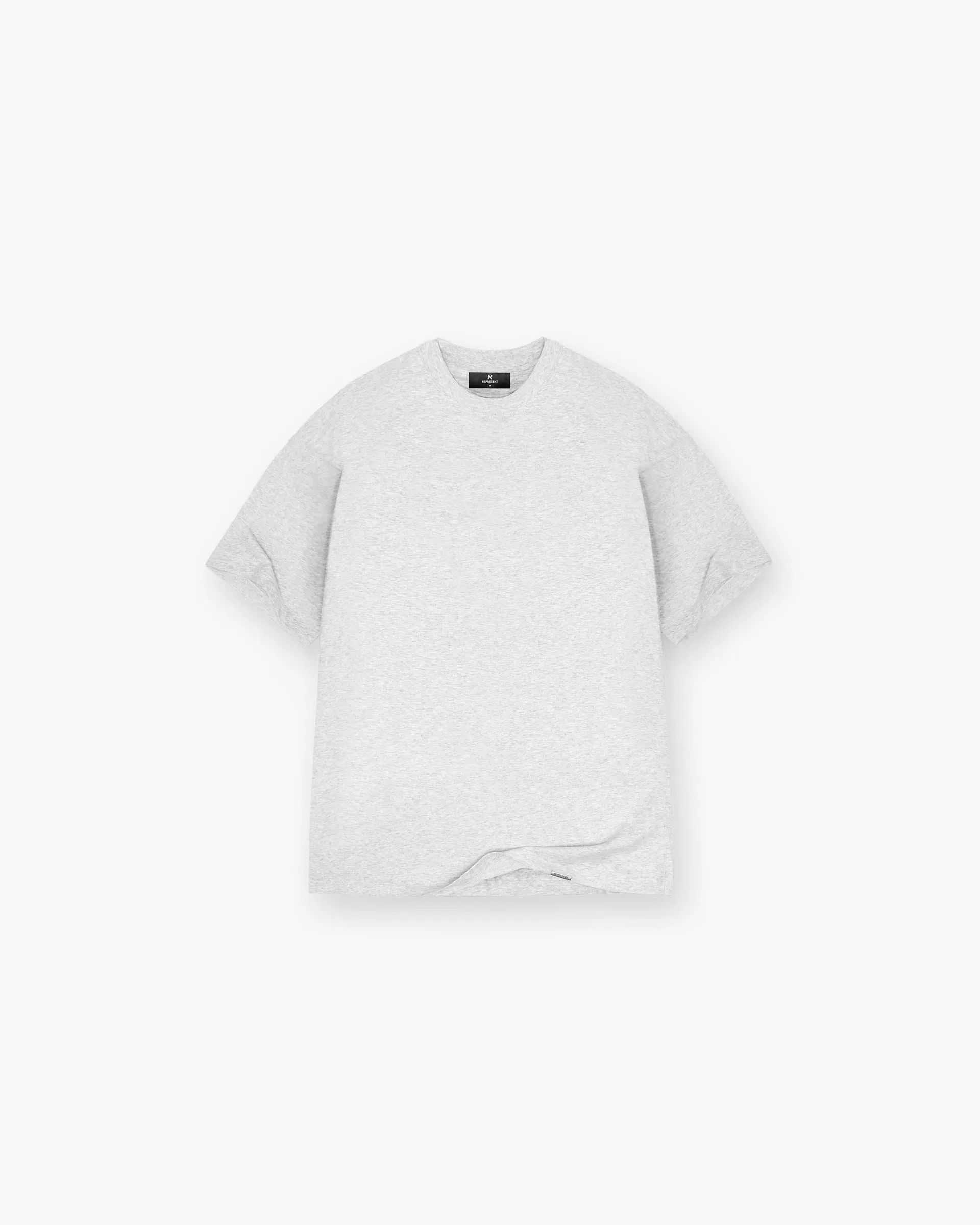 Initial Oversized T-Shirt - Ice Grey Marl Soft and Relaxed Minimalist Layer