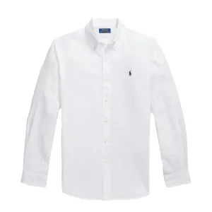 Polo Ralph Lauren Button Down Custom Fit Shirt White Comfy Look Personalized Touch