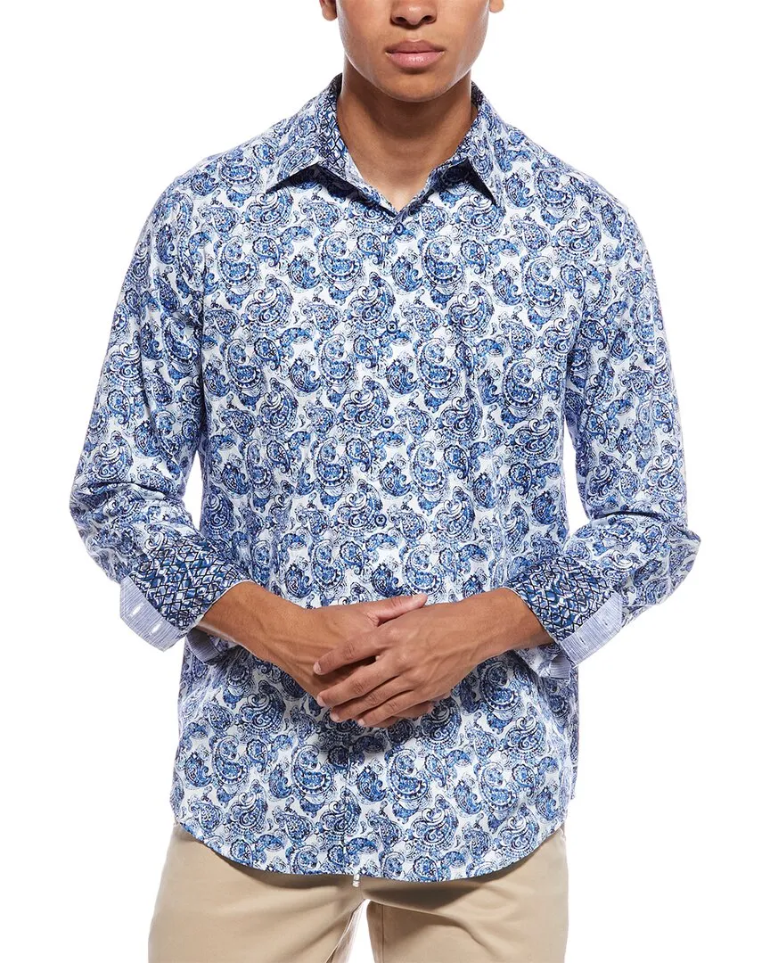 Robert Graham Dorval Classic Fit Woven Shirt High-End Finish