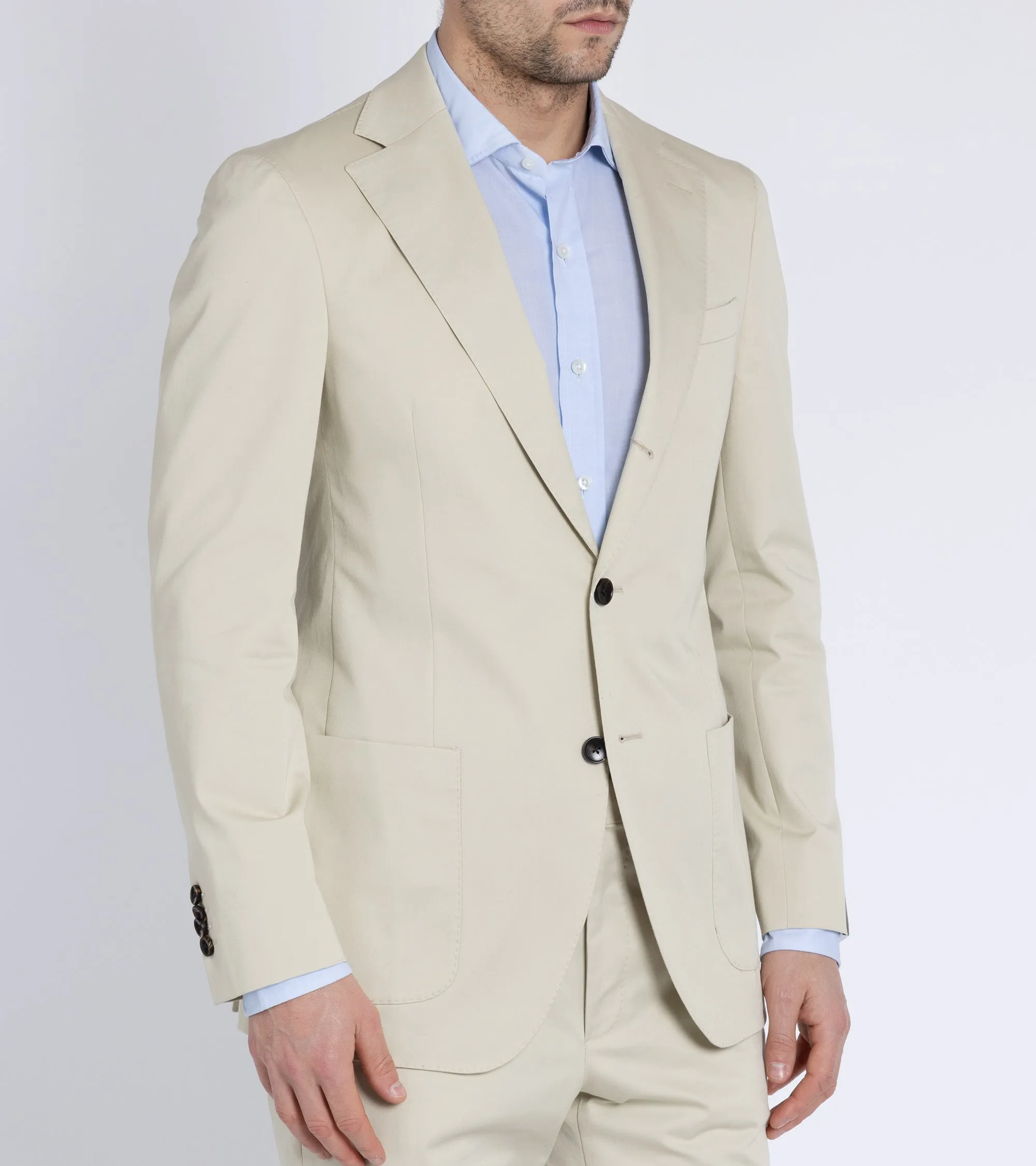 Street Comfort Trunk Walbrook Cotton Suit Jacket: Beige