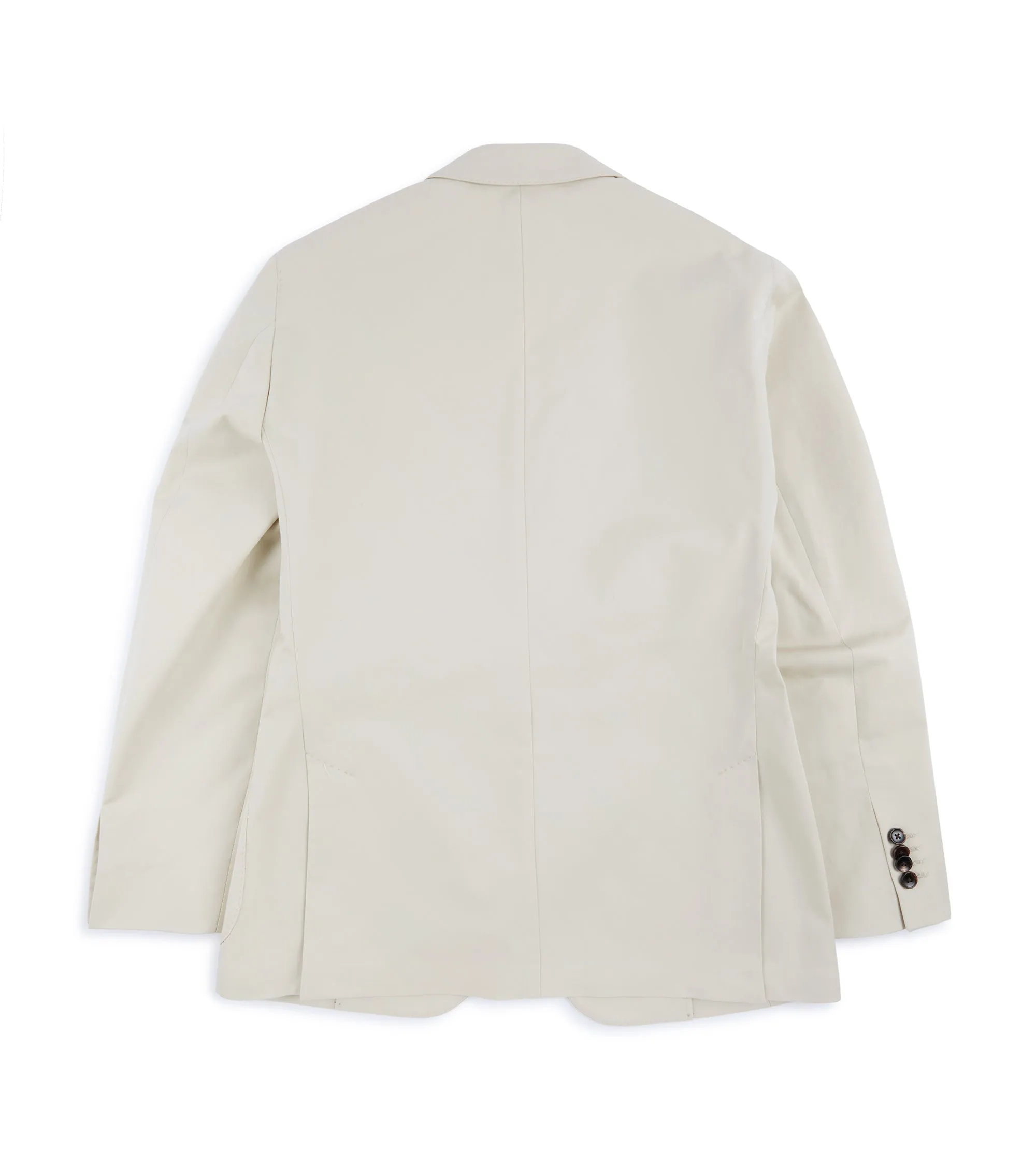 Trunk Walbrook Cotton Suit Jacket: Beige Classic Fit Cut Thermal Reflective Lining
