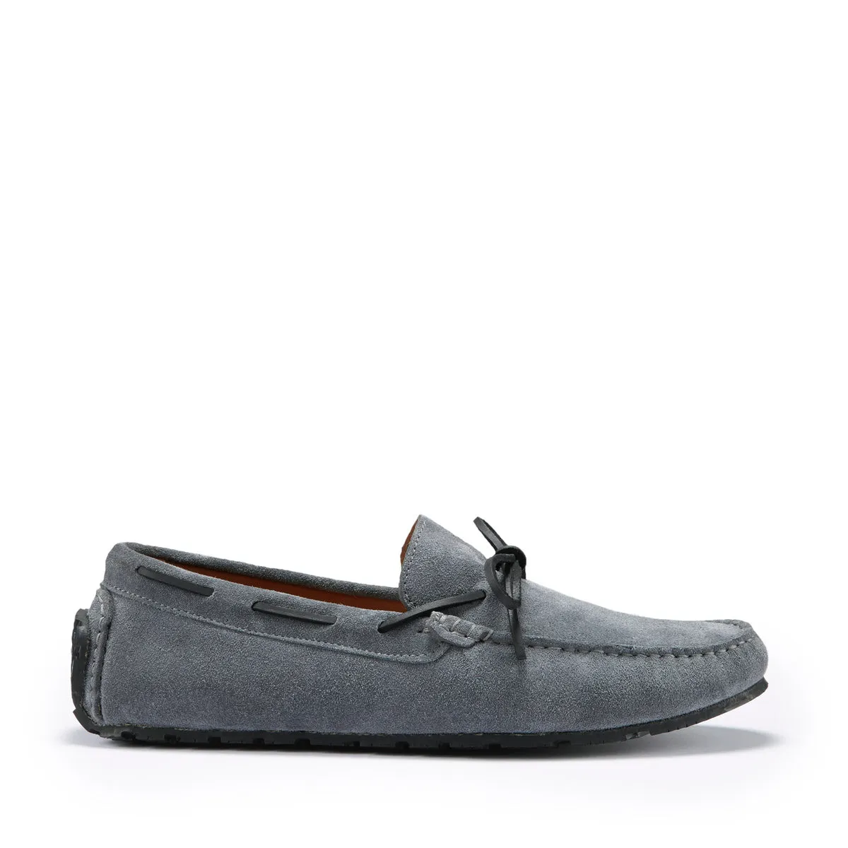 Tyre Sole Laced Driving Loafers, slate grey suede old town