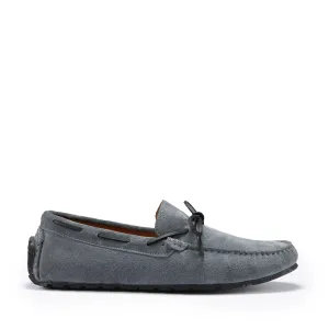 Tyre Sole Laced Driving Loafers, slate grey suede old town