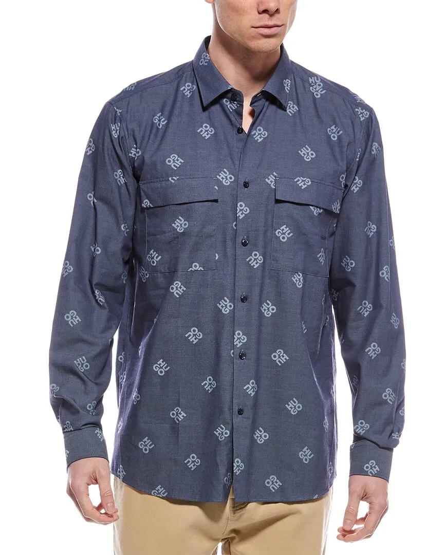 HUGO Hugo Boss Fantasy Shirt Sheer Panel